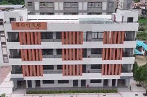 吴开松会长捐资500万元建设,华阳初级中学科技楼新学期投用